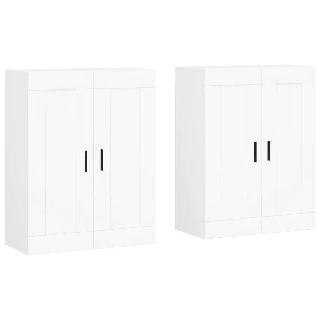 Armadietti a Parete 2 pz Bianchi in Legno Multistrato CFW6823451