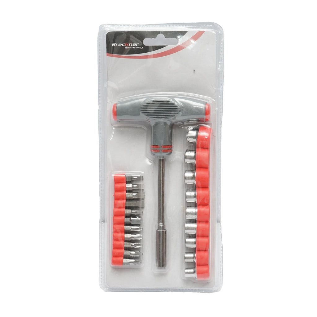 Set da 21 pezzi Breckner Germany con punta e cacciavite tubolare con impugnatura