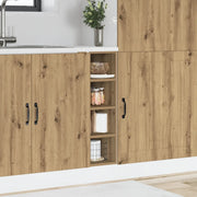 Armadio Inferiore Â“RigaÂ” Rovere Artigianale 20x44,5x81,5 cm
