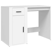 Scrivania tavolo postazione di lavoro mobile per computer studio 100 x 49 x 75 cm legno ingegnerizzato bianco 02_0023496