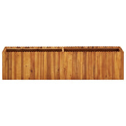 Fioriere | Cassetta per fiori | Letto Rialzato da Giardino 200x30x50 cm in Massello di Acacia
