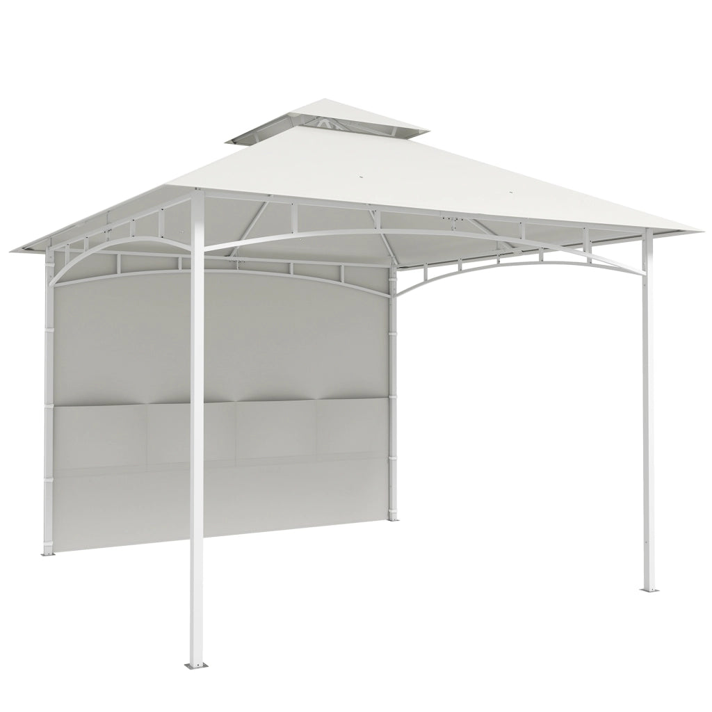 Gazebo da Giardino 3x3 m Tenda Laterale con Tasche Portaoggetti e Gancio a Soffitto in Metallo e Poliestere UPF30+