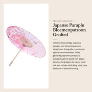 Paraplu geolied a papier con disegno di fiori - Impermeabile - Accessorio da ballo - Prop per la fotografia - Manufatto artigianale - Paraplu decorativo