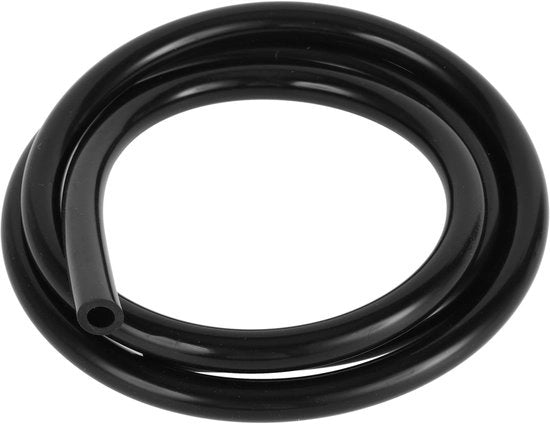 Serpentina di aspirazione 130PSI Max - Resistente al calore in silicone - Lunghezza 1,2m - Diametro interno 6mm - Nero - Facile da installare - Serpentina in silicone