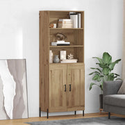 Credenza-Buffet-Armadio da cucina Rovere artigianale 69,5 x 32,5 x 180 cm 184007