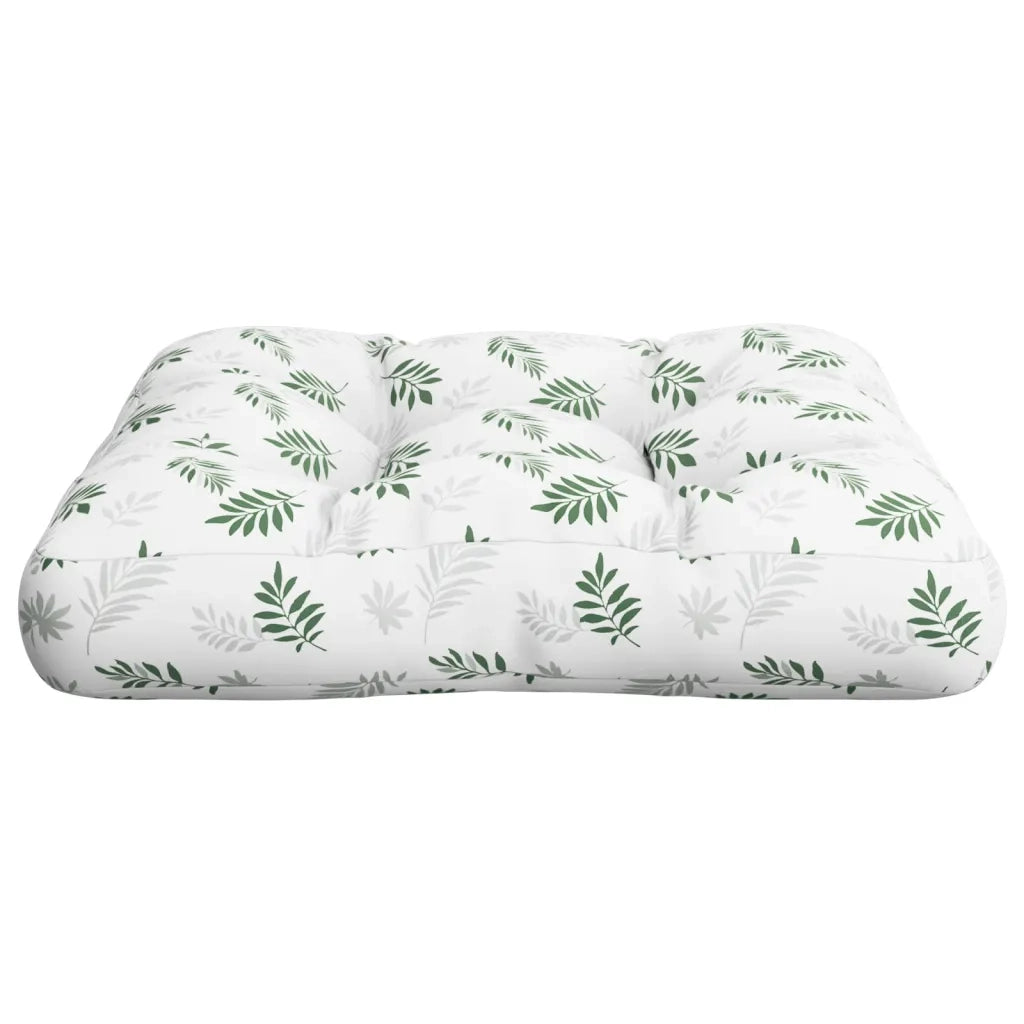 Cuscino per pallet | Cuscini per sedie con Motivo a Foglie 50x50x12 cm in Tessuto