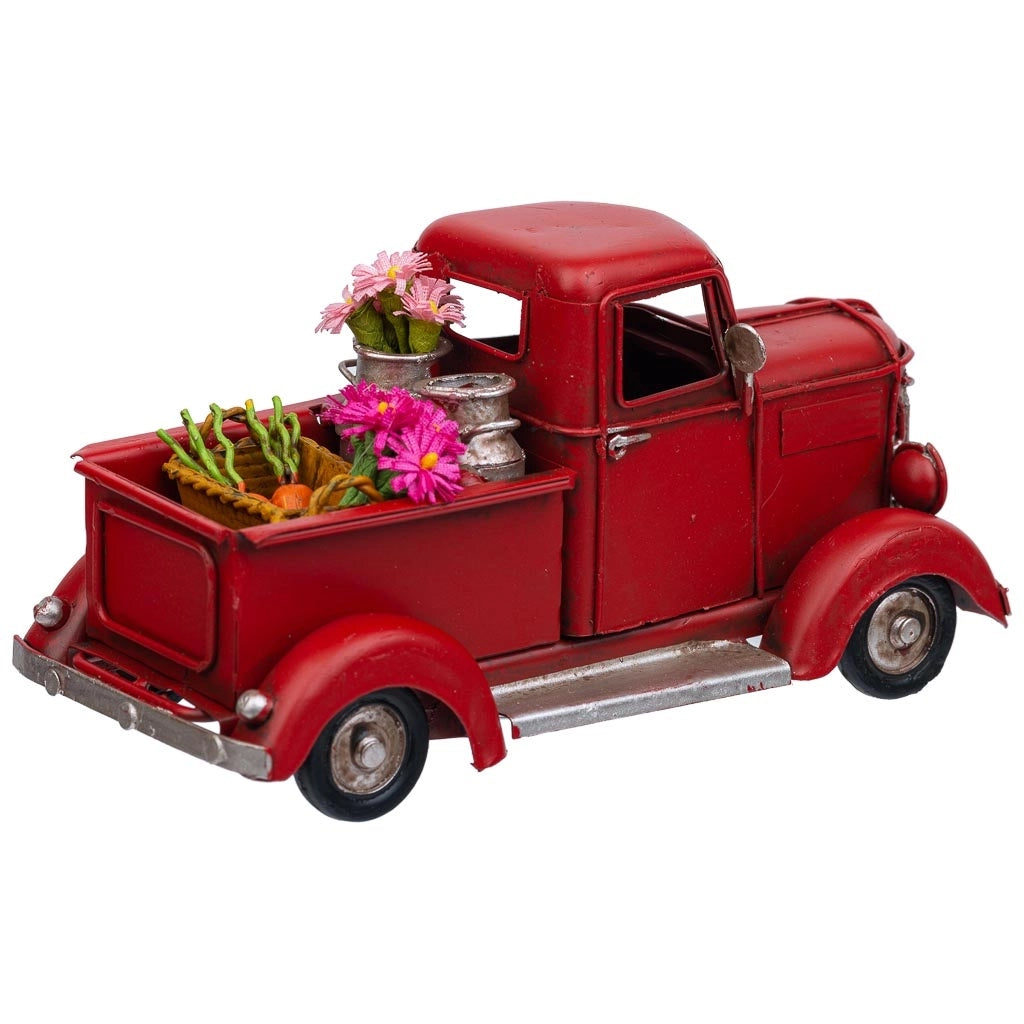 Furgone in metallo rosso 16,5x7,5x8,5h