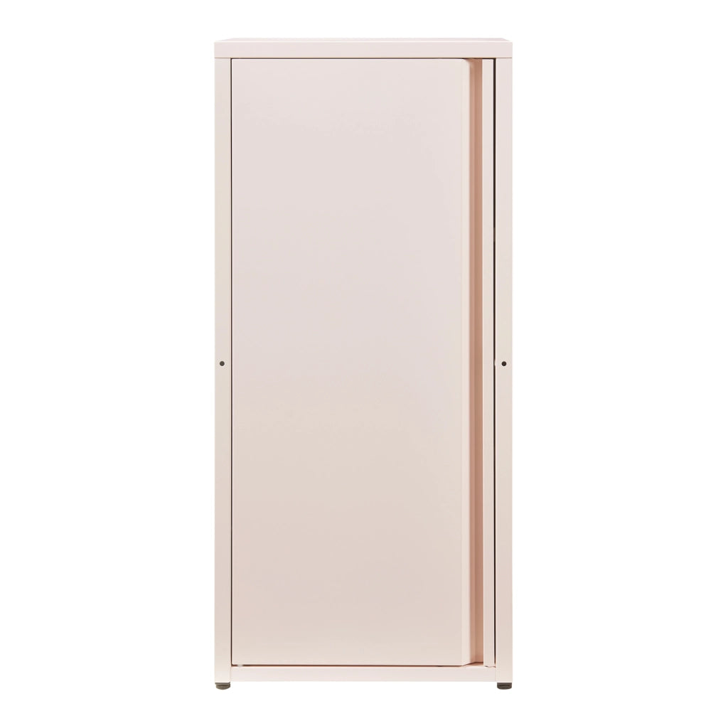 Armadio a Colonna Burlöv in Metallo Mobile per Archivio 88 x 40 x 35 cm Rosa [en.casa]
