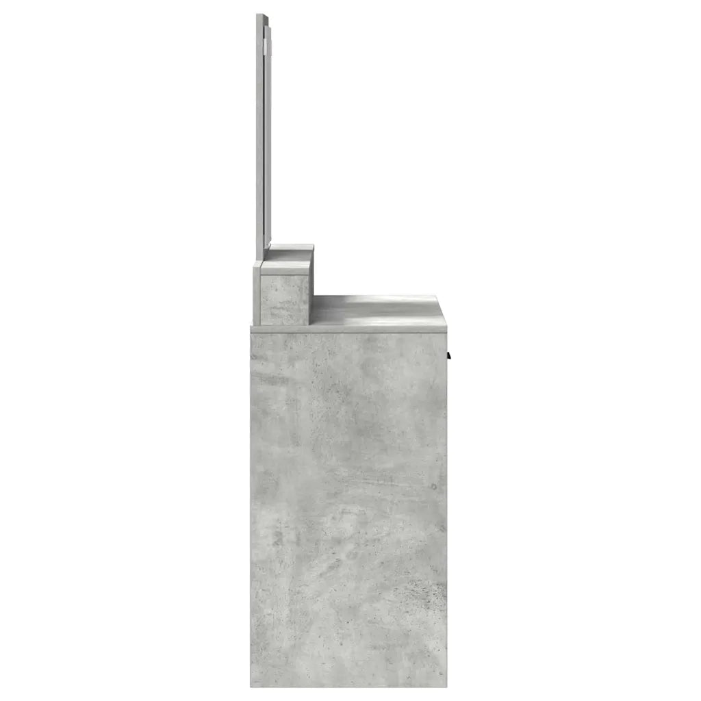 Tavolo da Trucco con cassetto Grigio cemento 79 x 41 x 140 cm 865139