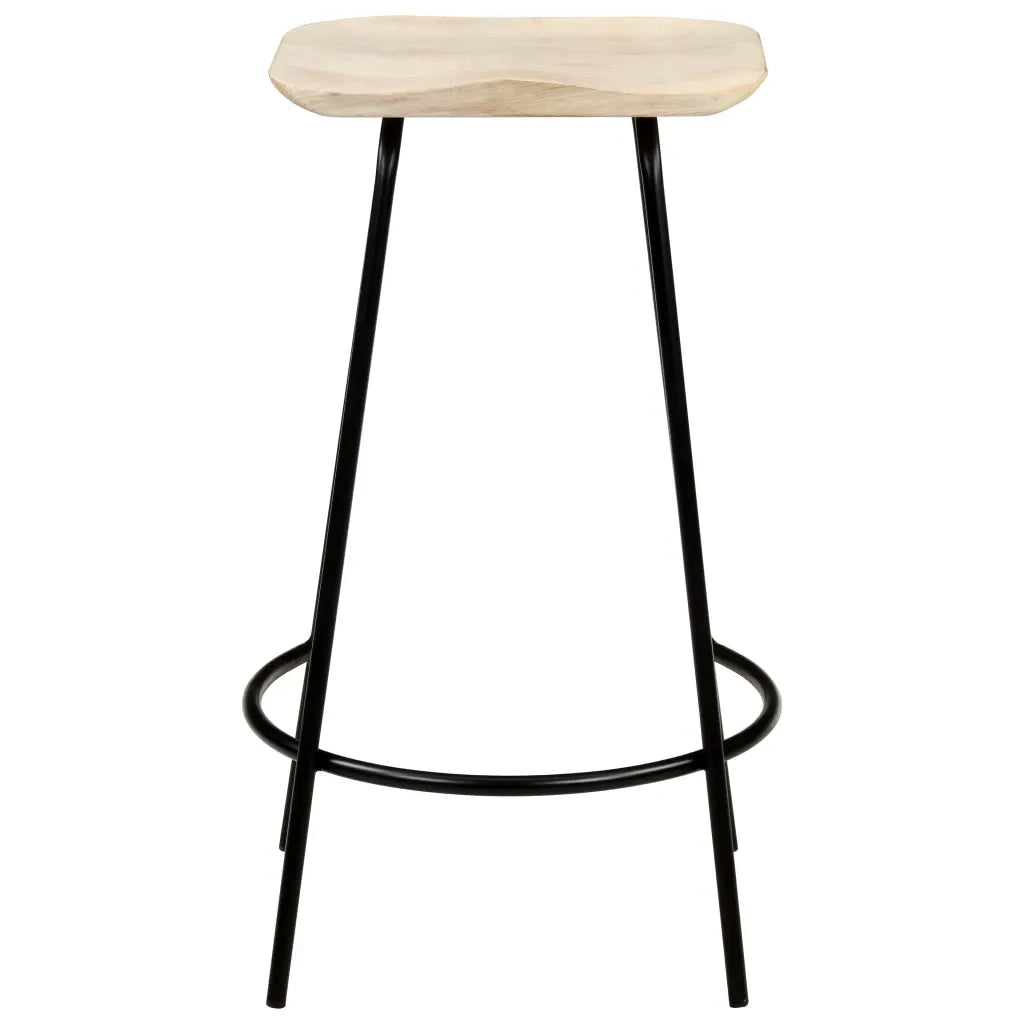 Sgabelli da Bar 4 pz in Legno Massello di Mango 320648