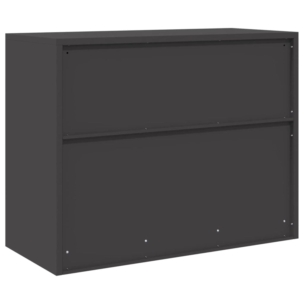 Armadio Nero 90 x 40 x 70 cm Acciaio