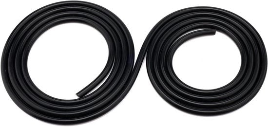 Siliconica a vuoto a alta temperatura, diametro interno 3mm, lunghezza 3m, per applicazioni auto, utilizzabile con radiatore di veicolo, colore nero.