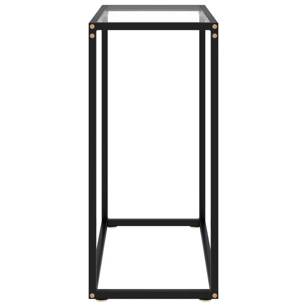 Tavolo Consolle | Tavolo d'Ingresso Trasparente 60x35x75 cm in Vetro Temperato