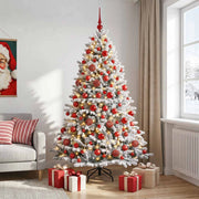 Albero di Natale Artificiale con Palline 210 cm 300 LED 3466821