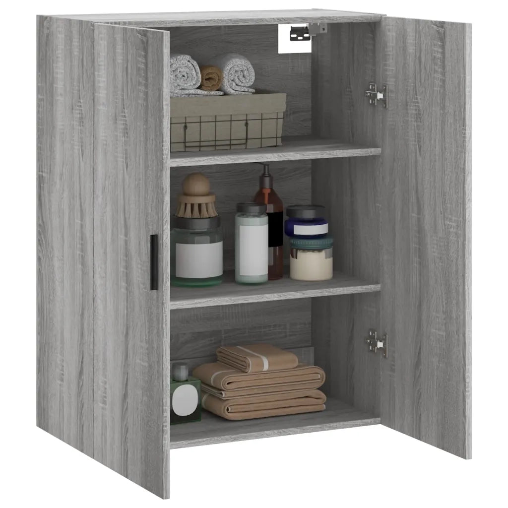 Armadietto a Muro | Mobile a Parete Grigio Sonoma 69,5x34x90 cm