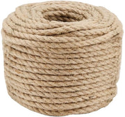 Tessuto di Jute 8 mm - 50 m Resistente - 4 Strati Naturale - Duraturo - Giardinaggio/Camping - Decorazione