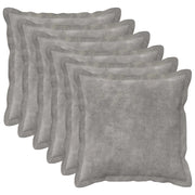 Cuscino HOUTEN 6 pz Grigio Chiaro Fleece in microfibra 931974