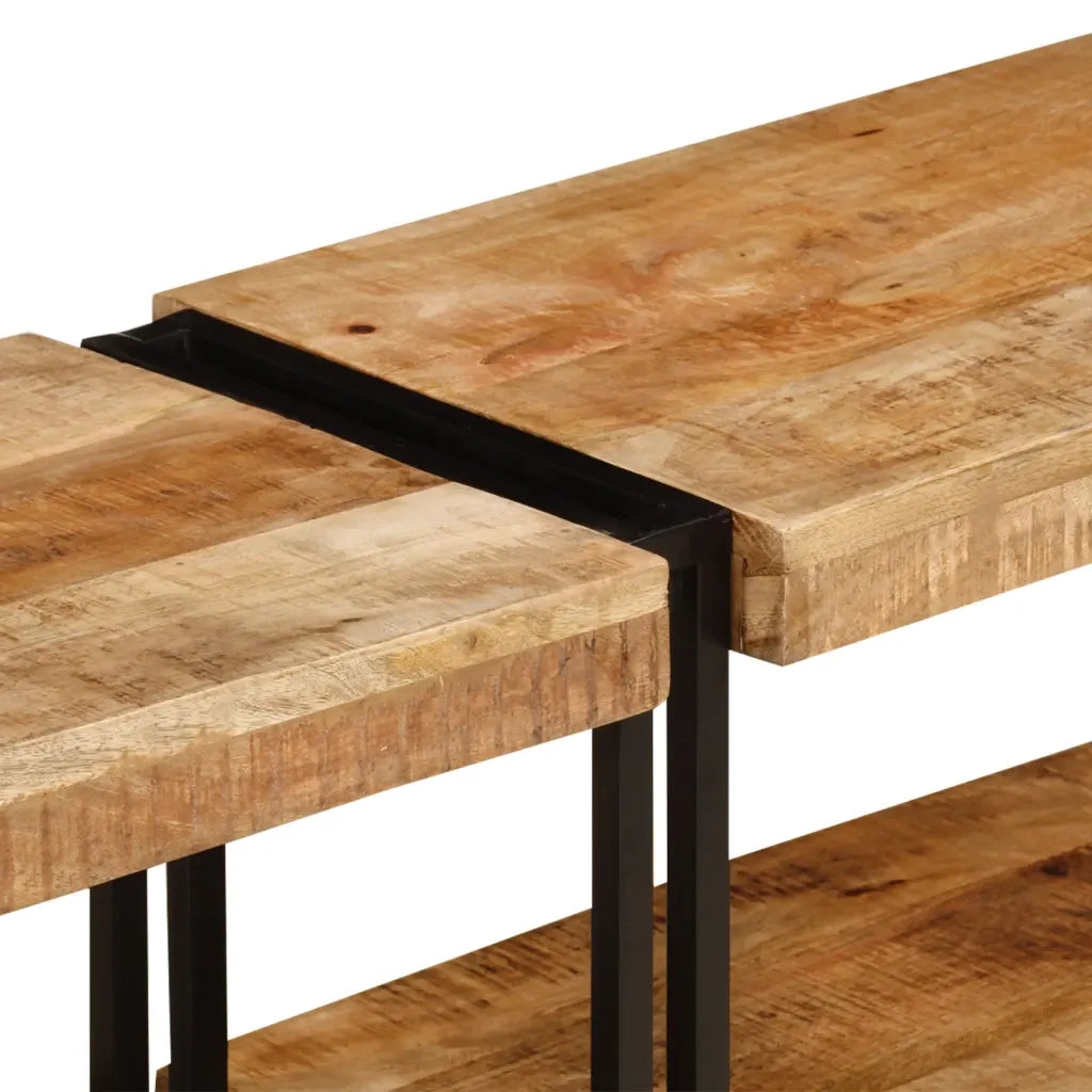 Mobile Porta TV-Credenza per TV 160x30x40 cm in Legno Massello di Mango