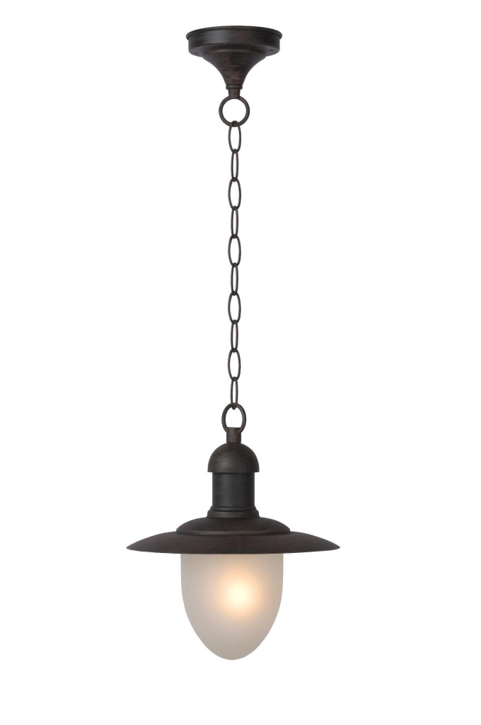 Lampada sospesa esterna Lucide Aruba E27 IP44 bronzo
