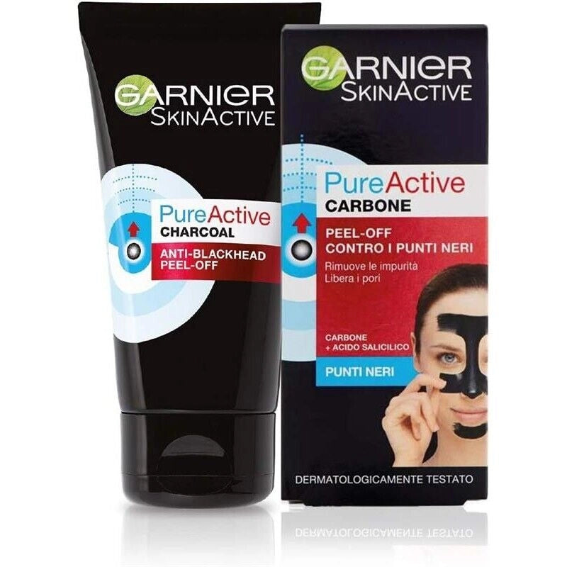SET 3 GARNIER MASCHERA PEEL - OFF PUNTI NERI E ZONA T PER VISO 80 GR