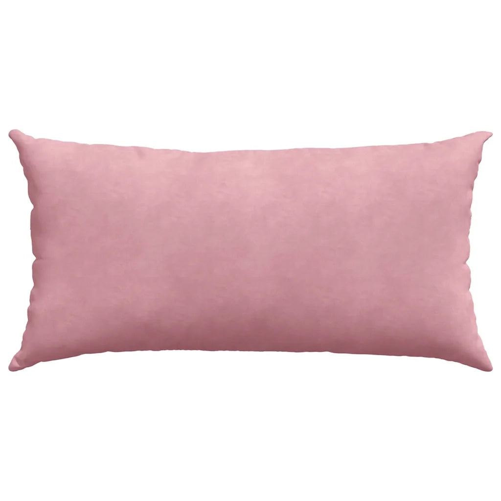 Cuscini da Divano 2 pz | Cuscini per sedie Rosa 80 x 40 cm Tessuto in Cords