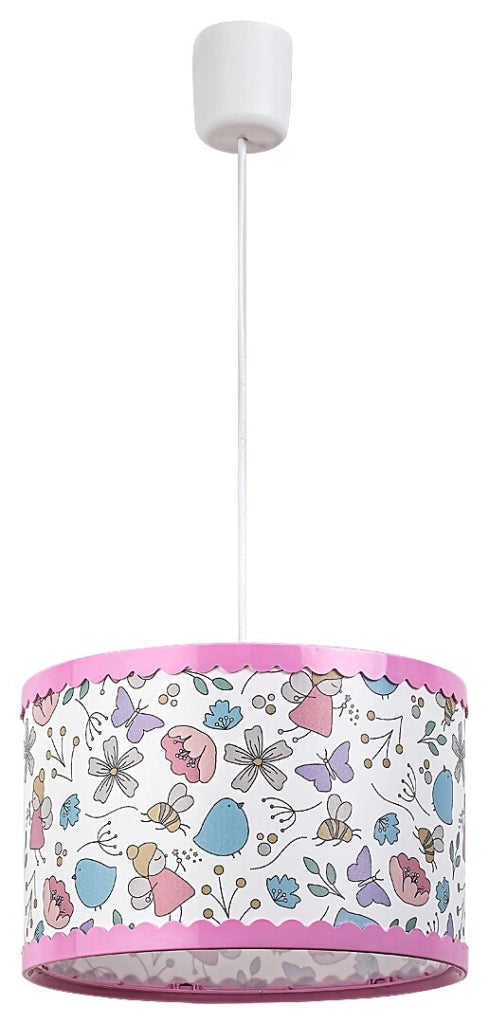 Rabalux Hanka lampada a sospensione bambina E27 Ø28 bianca