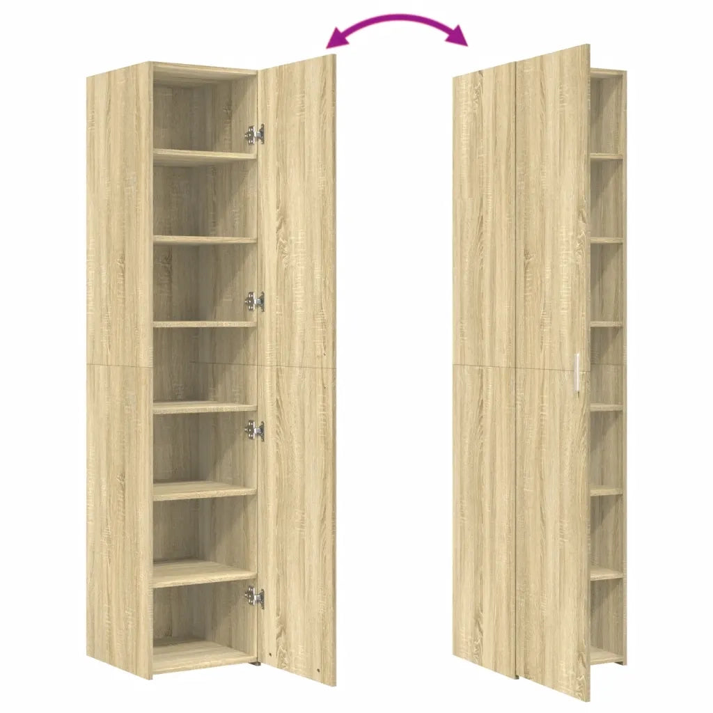 vidaXL Credenza Rovere Sonoma 40x42,5x185 cm in Legno Multistrato