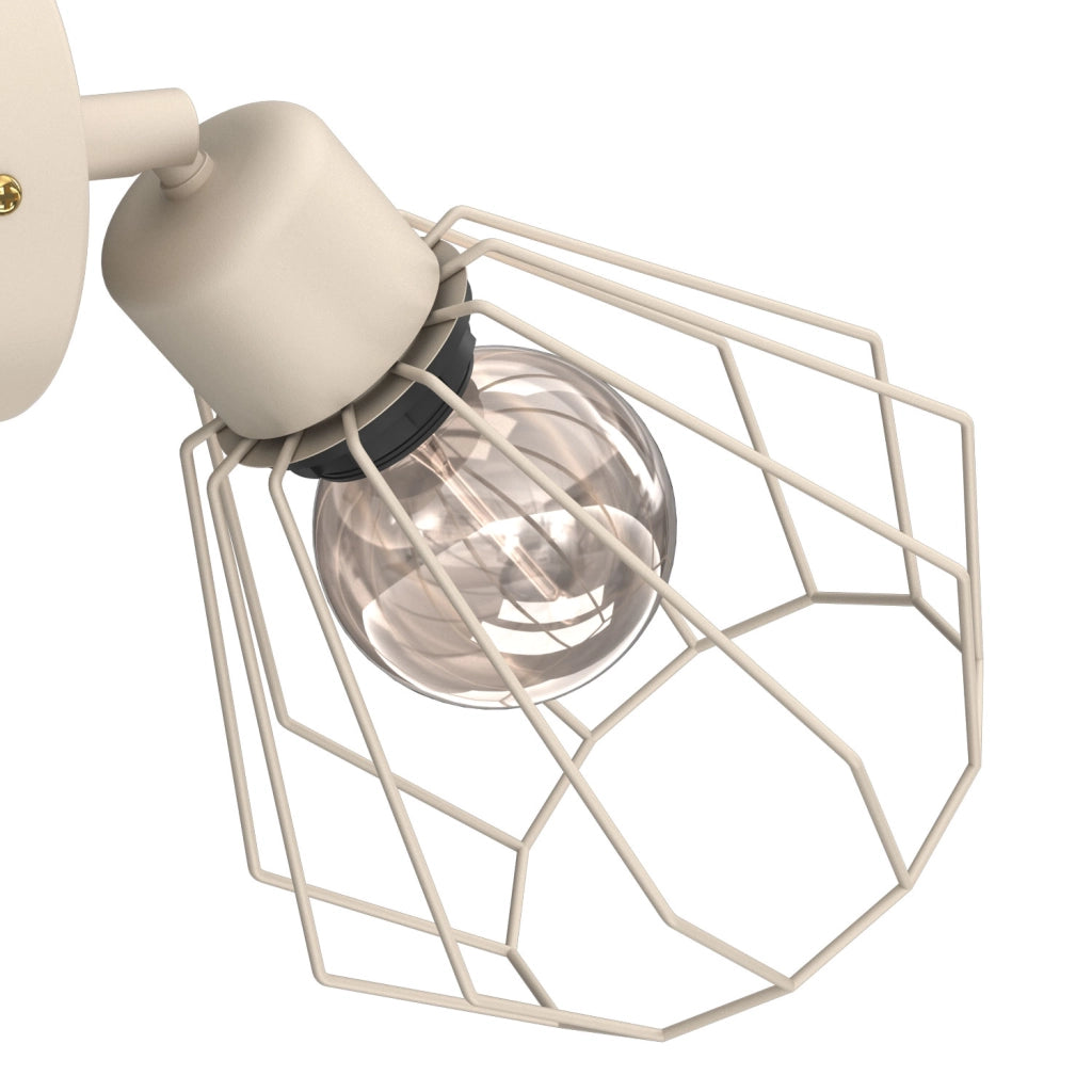 Applique industriale beige regolabile Parkla 1xE27