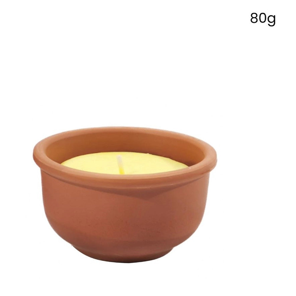 Trade Shop - Set 44pz Candela Citronella Vasetti In Terracotta Repellente Per Zanzare Da 80gr. 617968 -