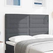Testiera Grigio scuro 144 cm Tessuto in Cords 3337725