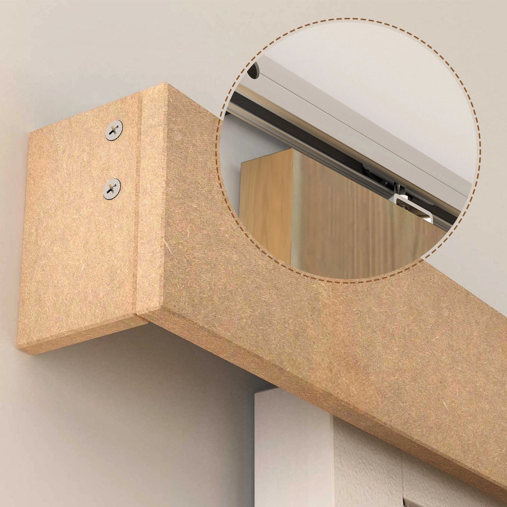 Kit Porte Scorrevoli in Legno ¨C zephmum ¨C Quercia 200x3,05 cm