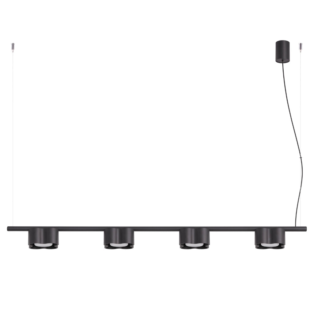 Lampadario OVIO 4 nero Gx53
