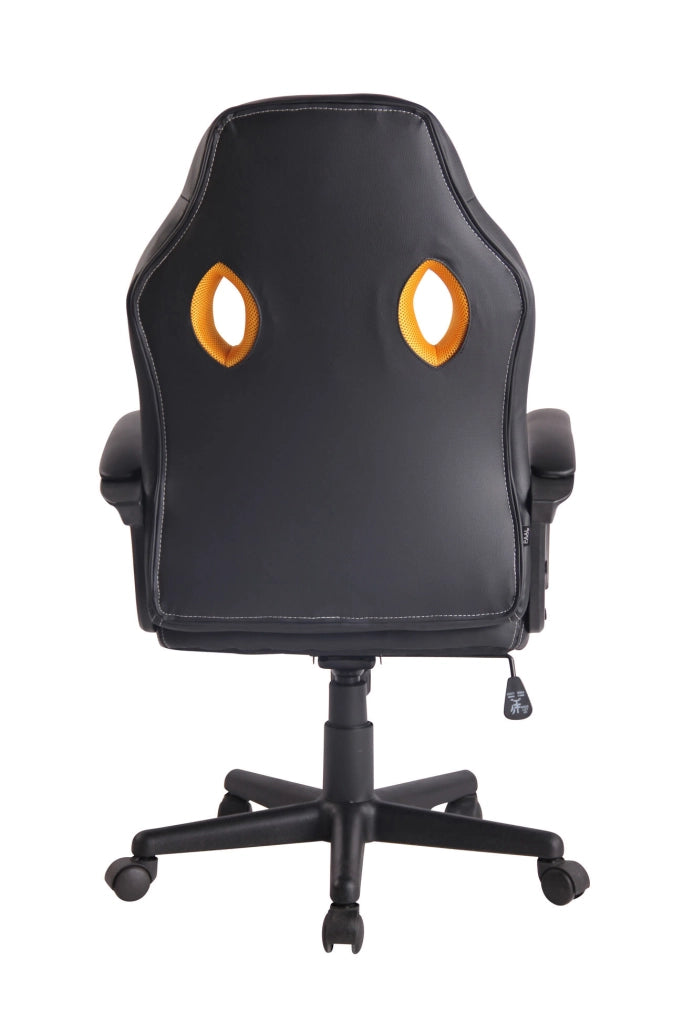 Sedia Gaming Elbing In Similpelle Nero/giallo