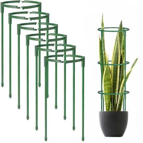 Supporto per piante a forma semicircolare per piante da giardino - 149 cm largo x 149 cm alto supporto per piante a forma semicircolare