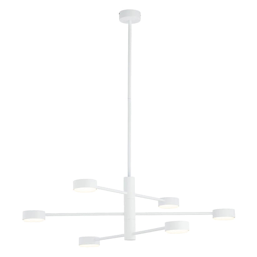 Lampadario sospeso Nowodvorski Orbit bianco 6xGX53 7942