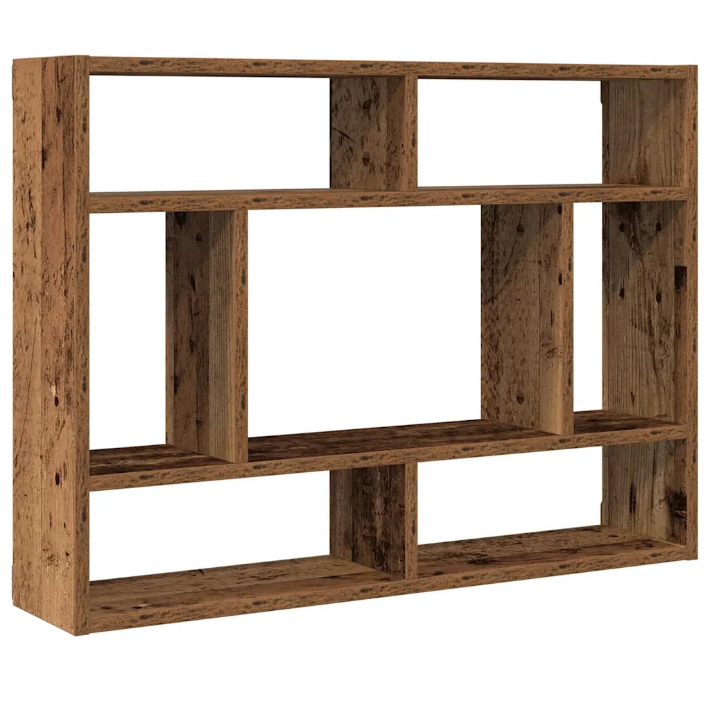 Mensola a Muro Legno Antico 75x16x55 cm in Legno Multistrato 862045