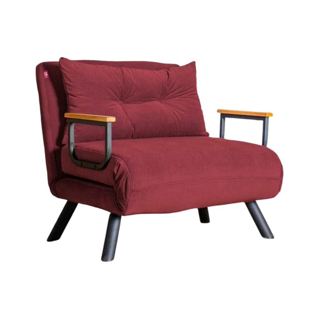 Poltroncina Keoni, Poltrona Reclinabile, 60x78x78h cm Rosso