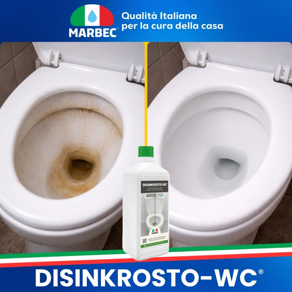 Disincrostante WC in gel elimina calcare ostinato DISINKROSTO WC® - 1LTx6Pz