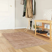 Runner Tappeto MARSA Bianco 80 x 100 cm Poliestere e PVC