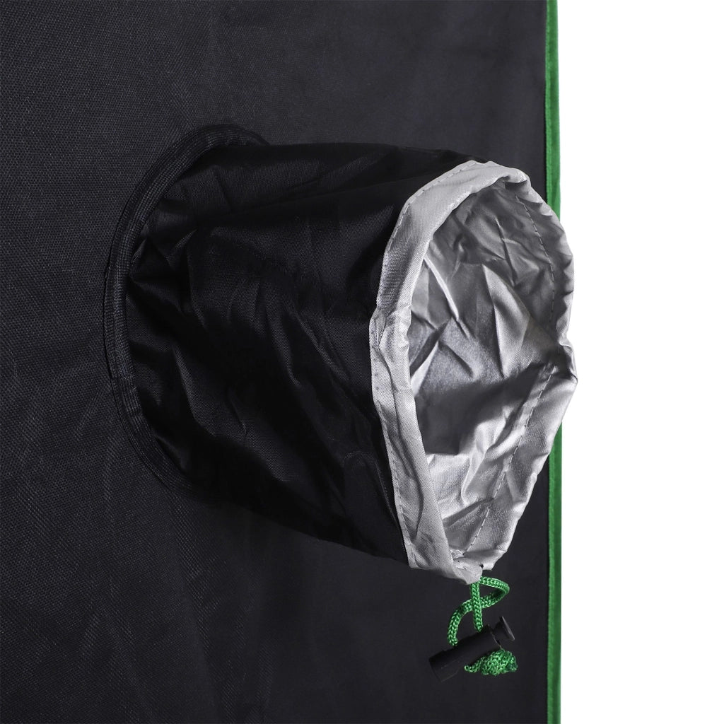 Tenda Idroponica 80x80x160 cm ¨C zephmum ¨C Nero Oxford 600D 5 Prese d'Aria Finestra