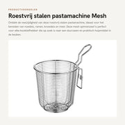 Macchina per Pasta in Acciaio Inossidabile - Multifunzionale - Duratura - Sicura - Maniglia - Facile da Usare - Setaccio