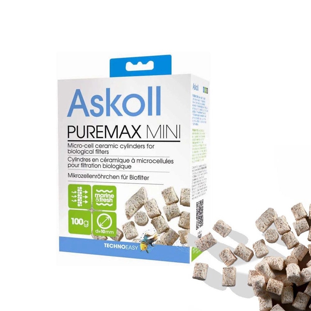 Askoll PureMax Mini 100gr Cannolicchi Ceramici per Filtraggio Biologico