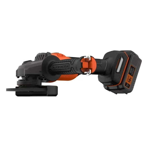Smerigliatrice a batteria black & decker 115mm softstart bcg6l8f1s