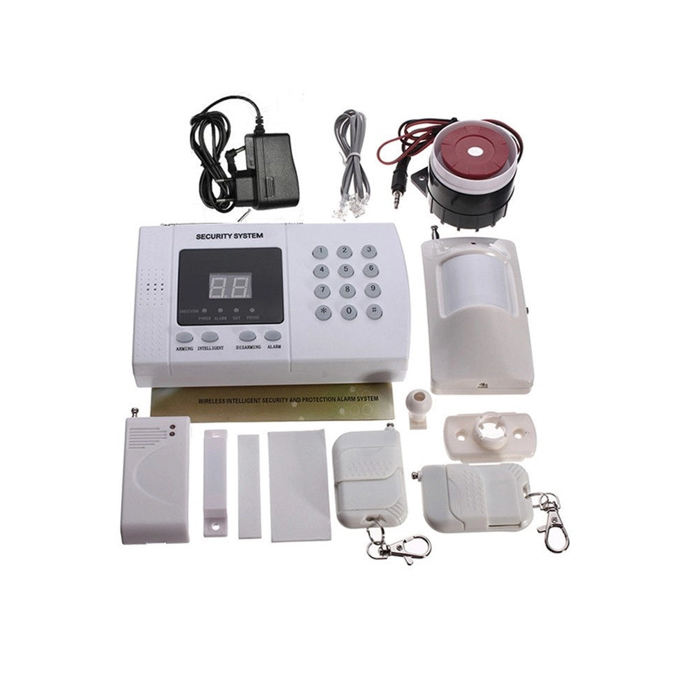 Trade Shop - Kit Allarme Antifurto Casa Ufficio Centralina Wireless Digitale Display Telefono -