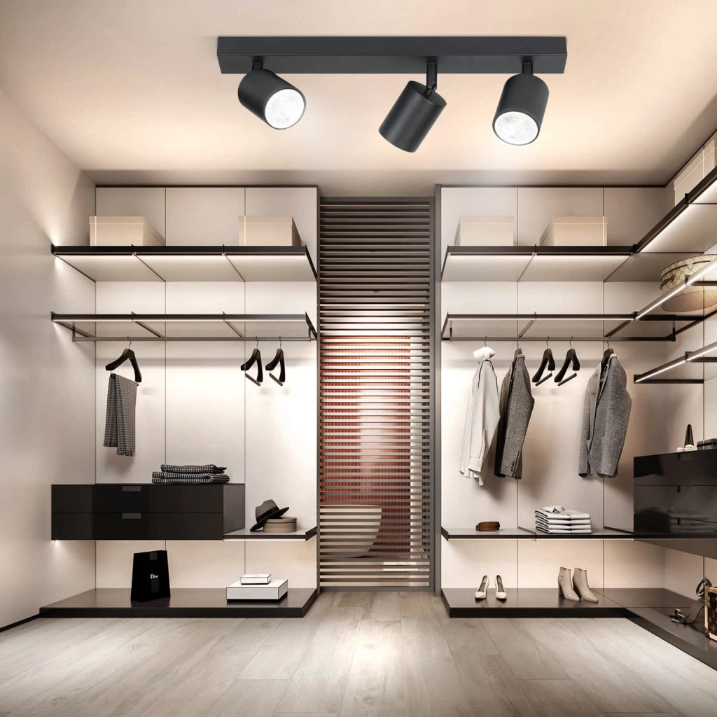 ZMH Faretto da soffitto 3 luci GU10 42cm moderni per camera letto soggiorno