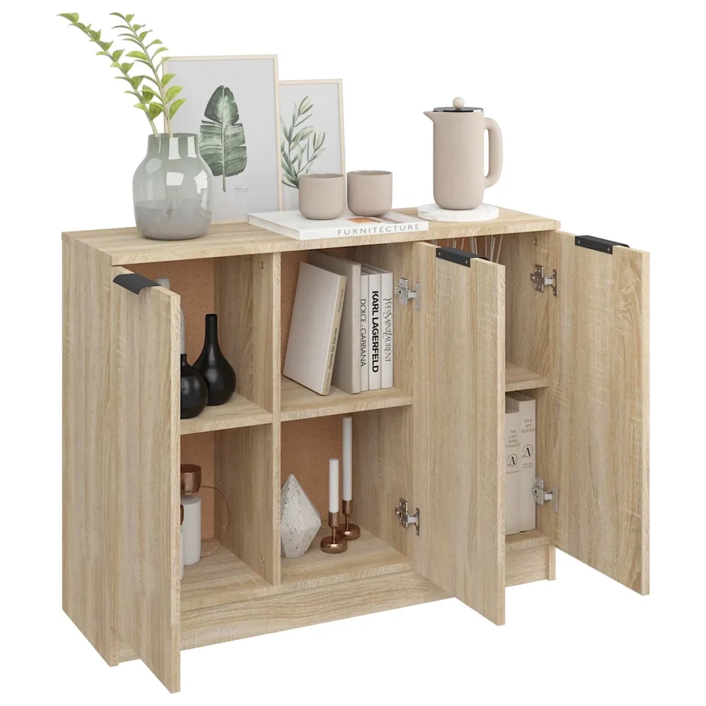 Credenza Rovere Sonoma 90,5x30x70 cm in Legno Multistrato 811190