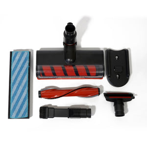 SOGO Aspirapolvere Senza Fili 2 in 1, 22.2V, Ciclonico, Serbatoio 1L, Autonomia 45 min, Spazzola LED, 180° Rotante, Ricaricabile, Leggero e Silenzioso