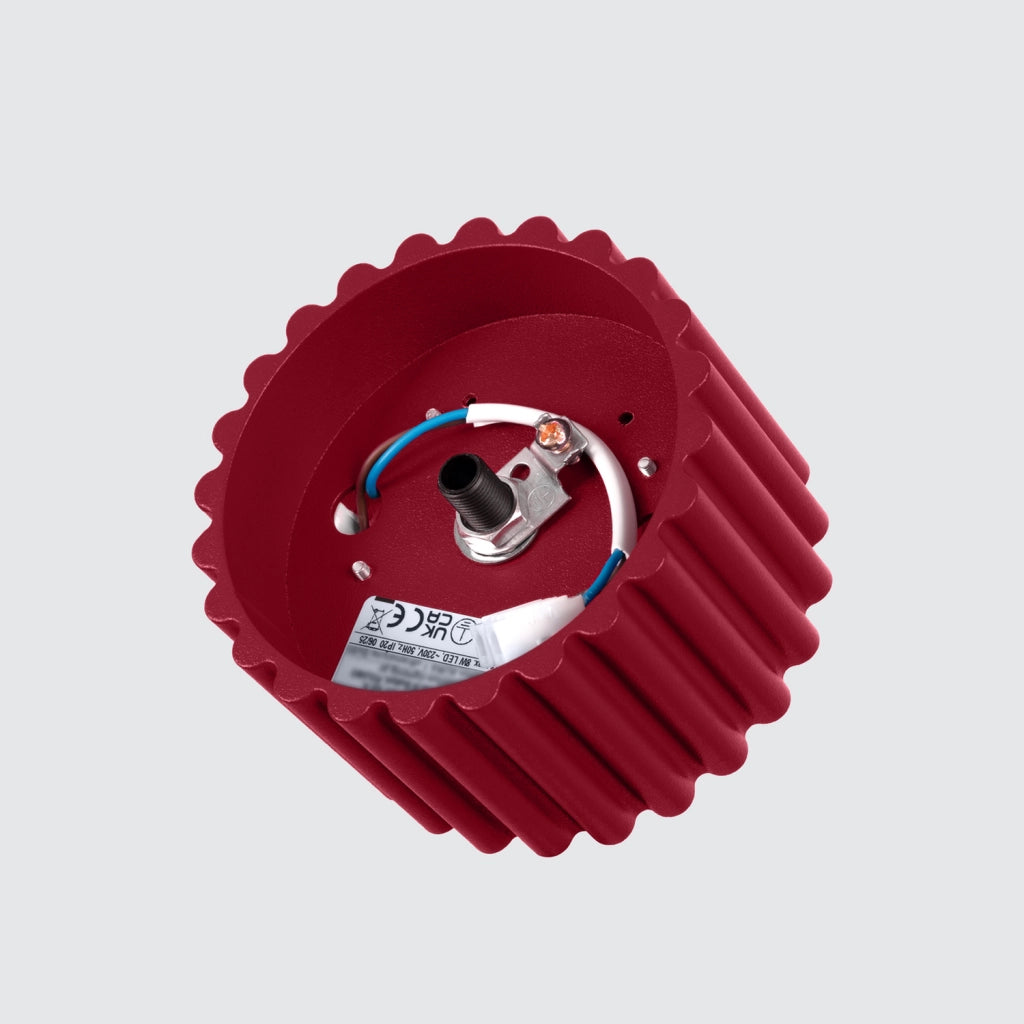 Spot soffitto moderno tondo borgogna 6cm GX53 VISTAO