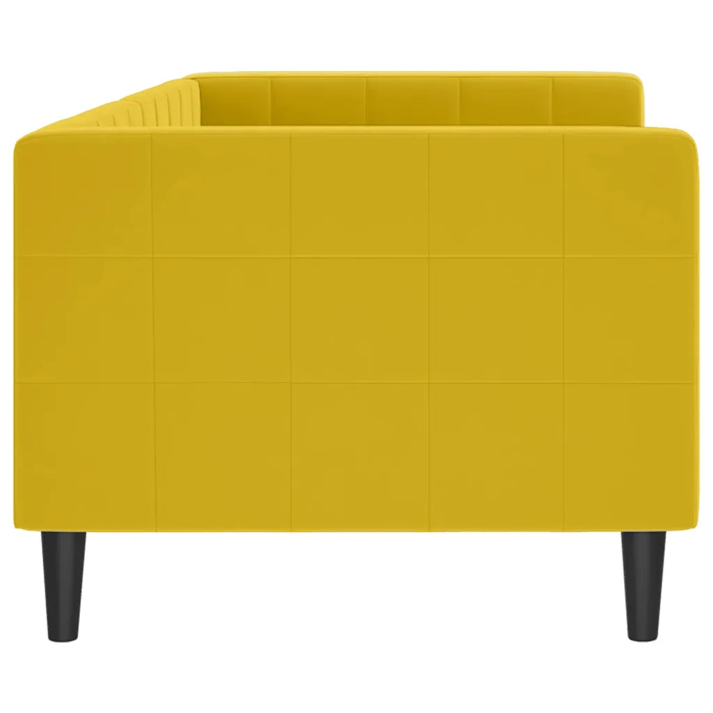 Letto da Giorno Giallo 80x200 cm in Velluto 354006
