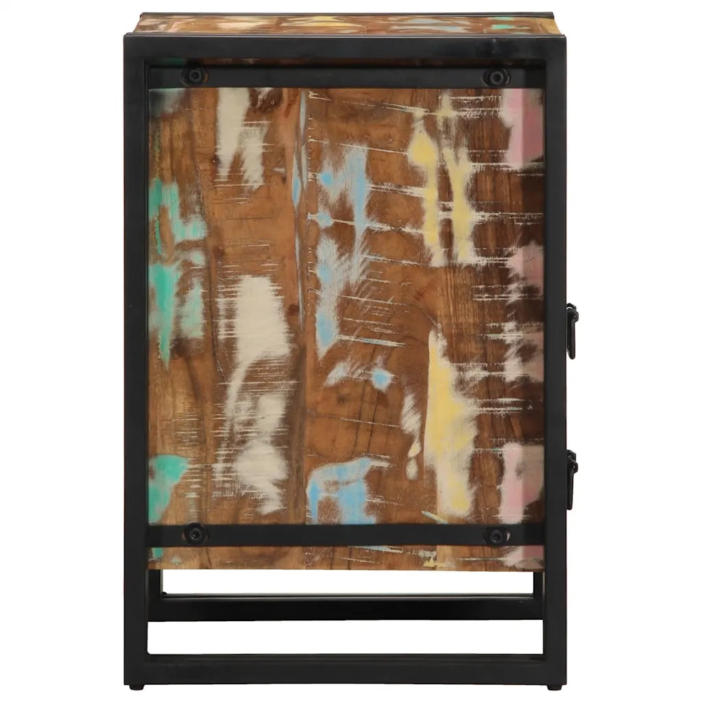 Comodino 40x40x59 cm in Legno Massello di Recupero 4016698